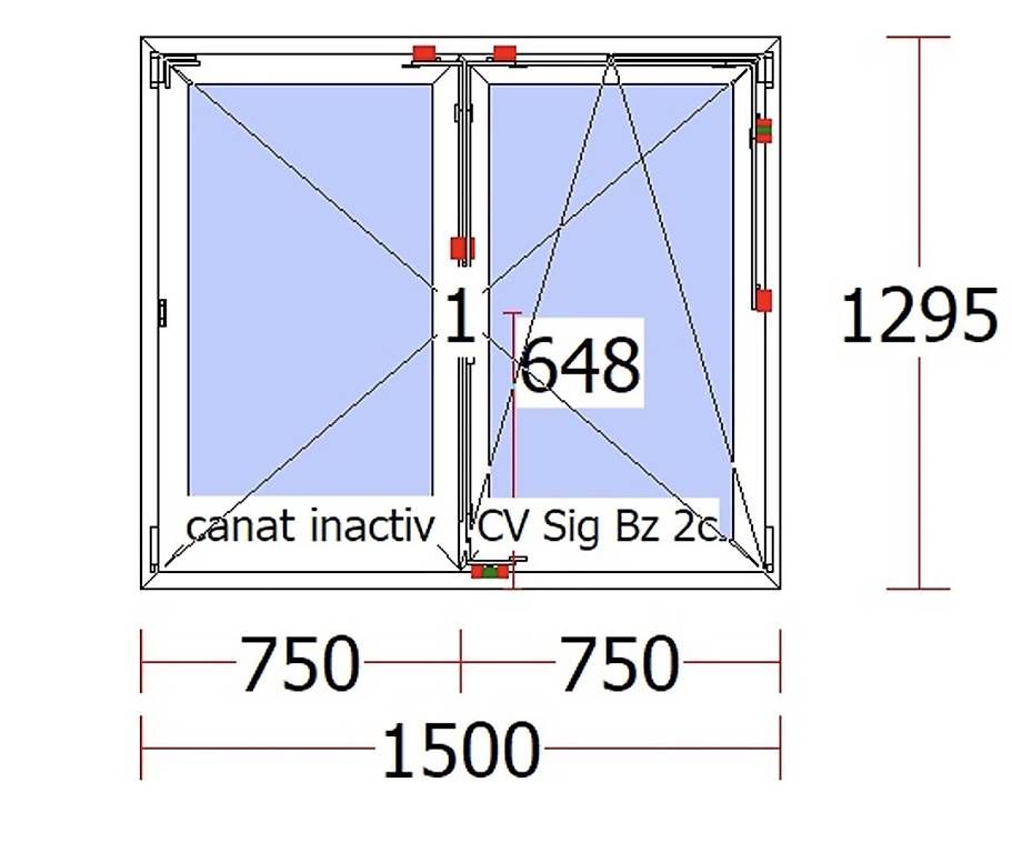 Finestre: VEKA Kunststoff Fenster 1295x1500 – Usato da Herdern venduto da Bettina_st 1