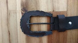 Ledergürtel Westernstyle 85cm