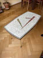 Retro Couchtisch mit Mosaik, gebraucht aber in gutem Zustand