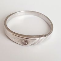 silber Ring 925 mit einem kleinen Stein gr. 16,7 mm 