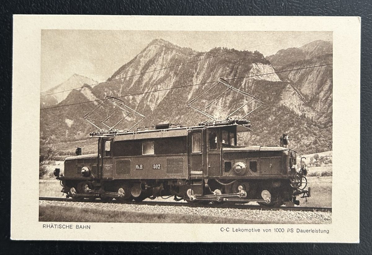 Cartoline postali: Rhätische Bahn Lock – Usato da Horw venduto da Tellbub