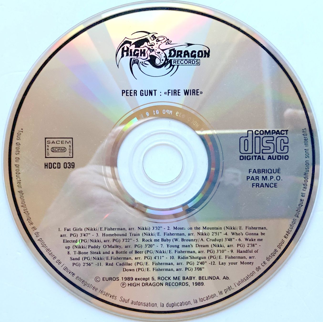 CD: PEER GUNT - FIRE WIRE – Usato da Bottens venduto da hotter-than-hell 2
