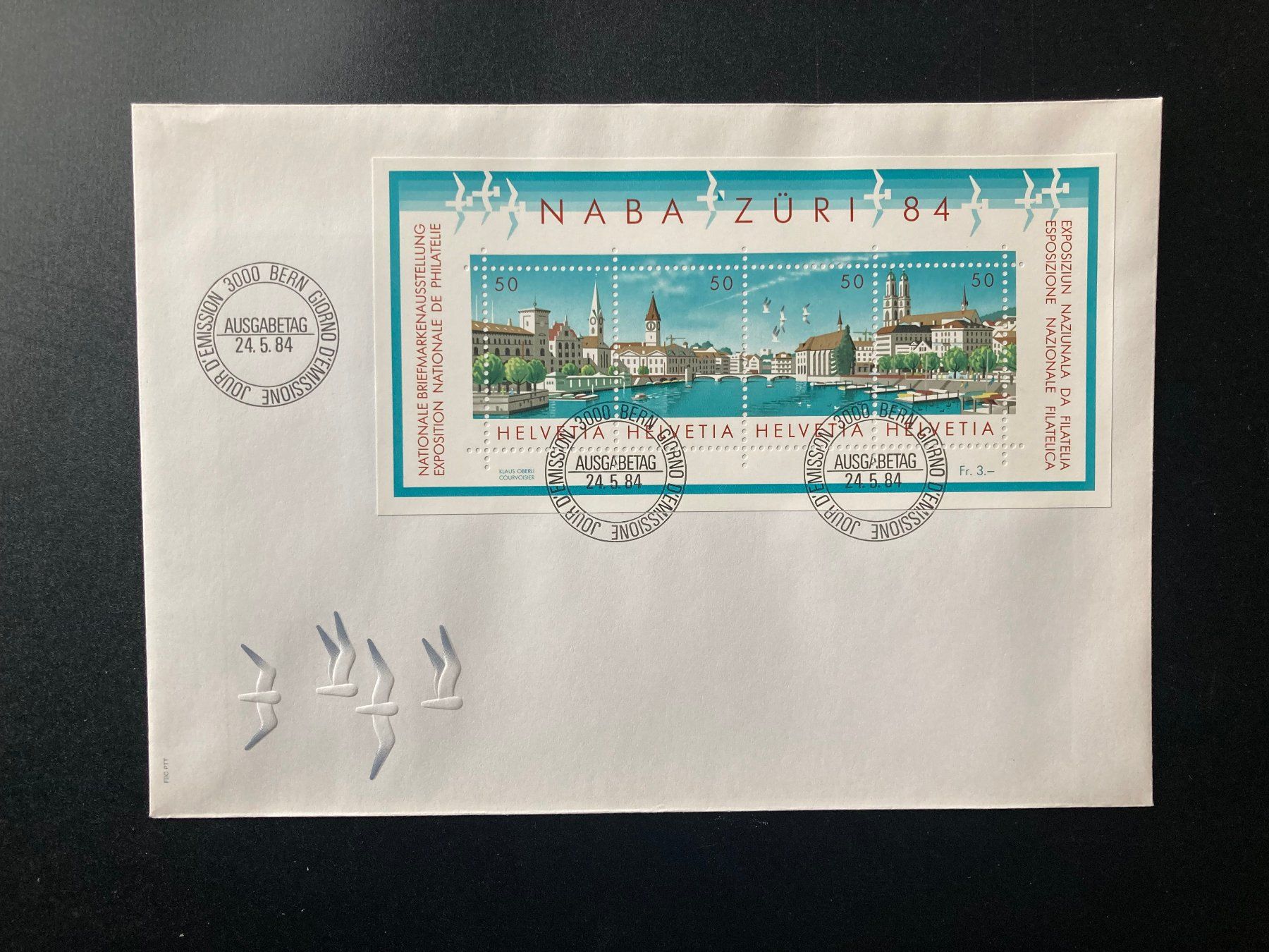 Tutti i francobolli: FDC NABA Zürich 1984 – Nuovo (secondo la descrizione) da Niederurnen venduto da Alpineyeti