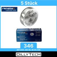 Renata 346 Box, SR712SW Knopfzellenbatterie - 5 Stk.