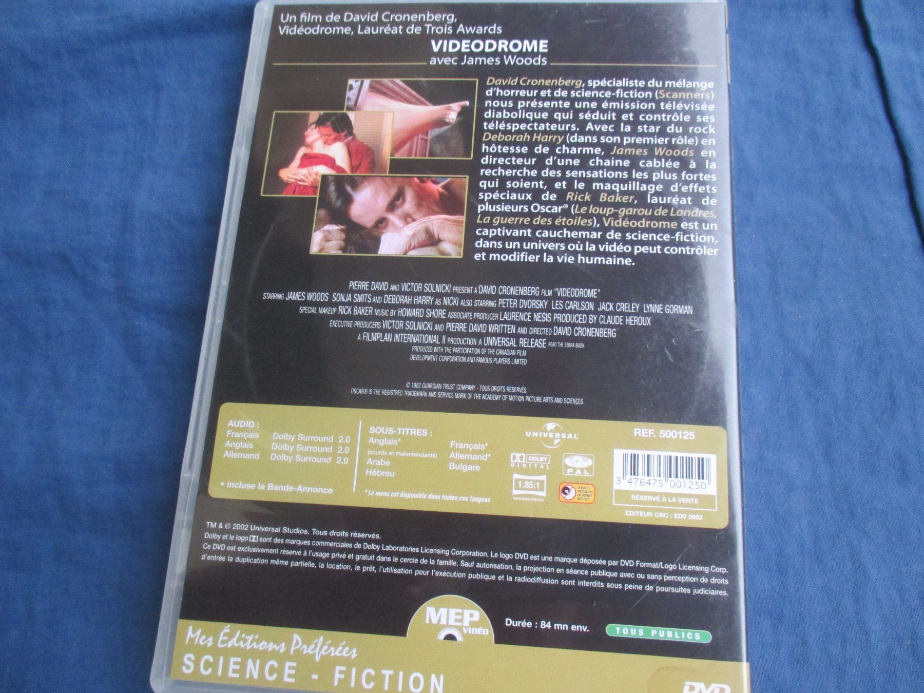 Tutti i DVDs: Videodrome (Deborah Harry) – Usato da Colombier NE venduto da Nevenma 1
