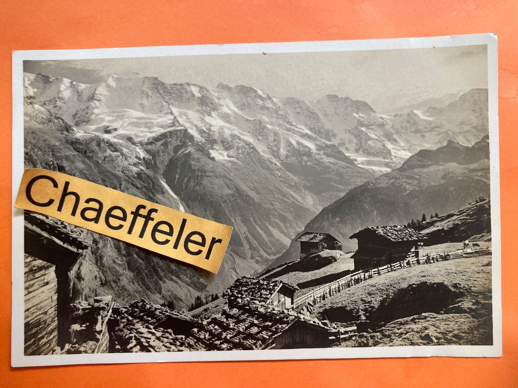 Cartoline postali: 5812 Bei Mürren, Ebnefluh-Breithorn – Usato da Zürich venduto da Chaeffeler