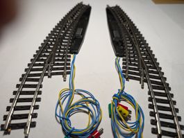 2 x märklin 2267 El. Bogenweichpaar