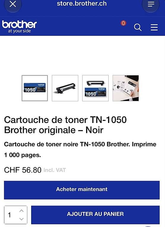 Drucker: Imprimante Brother DCP 1612W – Gebraucht aus Châtillens von dako8 3