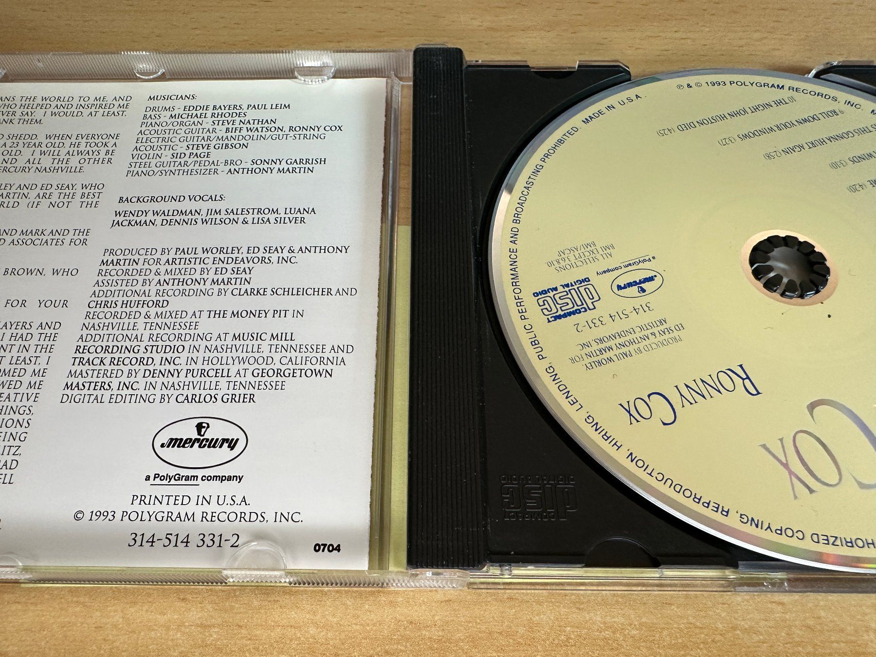 CDs: Ronny Cox – Ronny Cox – Gebraucht aus Rikon im Tösstal von Alpenmutz 2