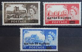Qatar Kat. 13-15 Type I * 1957 Kat. 15 Euro
