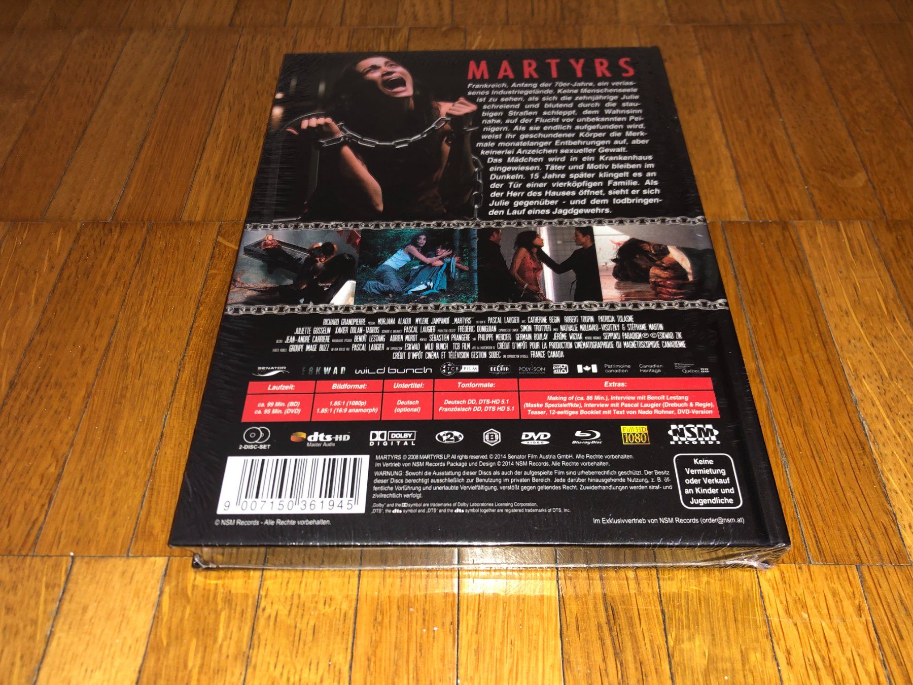 Tutti i DVDs: Martyrs - MEDIABOOK - D - NSM - UNCUT – Nuovo e nell'imballaggio originale da Basel venduto da havsok 1