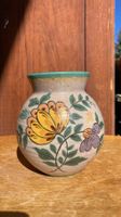 Vase GOUDA signé vintage fleurs antik