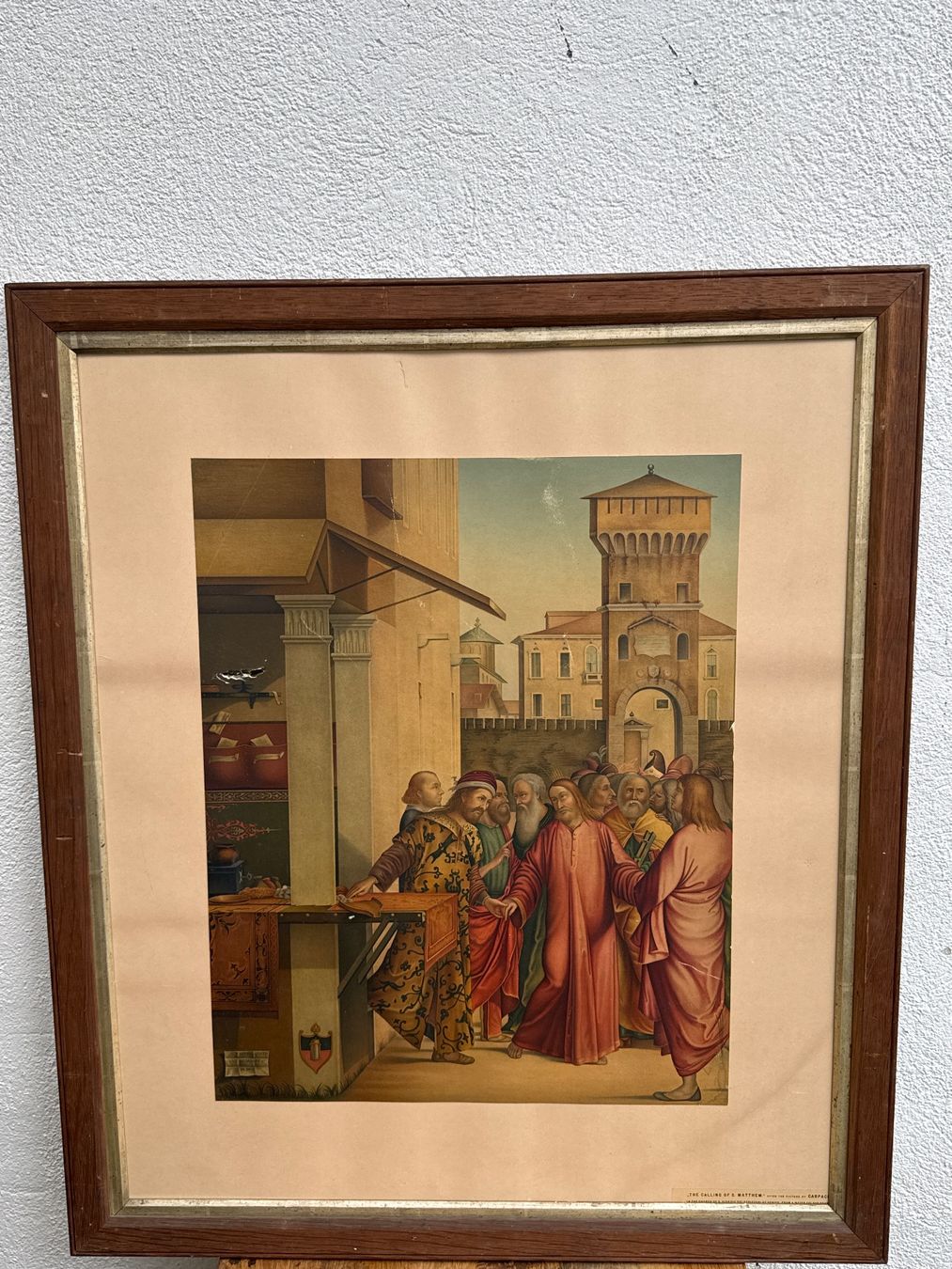 Incisioni: Superbe gravure représentant La Vocation de saint Matthieu – Usato da Erde venduto da CBarts