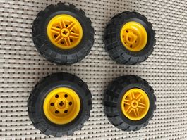 Lego Technik 42053 4 Räder gelb Rad Pneu