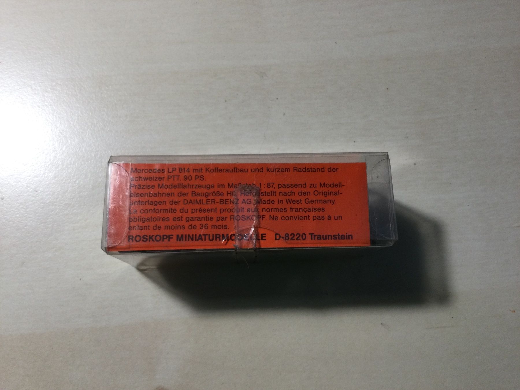 Roskopf Modellautos: Roskopf Mercedes LKW PTT – Neu und originalverpackt aus Mezzovico von Herbie53 2