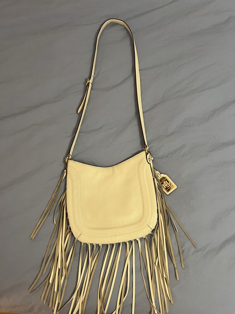 Ralph Lauren Borse: Ralph Lauren Leder-Umhängetasche mit Fransen – Usato da Zürich venduto da sop_xbd7 2
