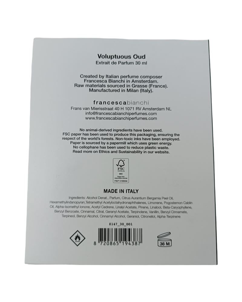 Parfum & Eau de Toilette: FRANCESCA BIANCHI Voluptuous Oud | 30ml – Gebraucht aus Luzern von Restwert_Luzern 3