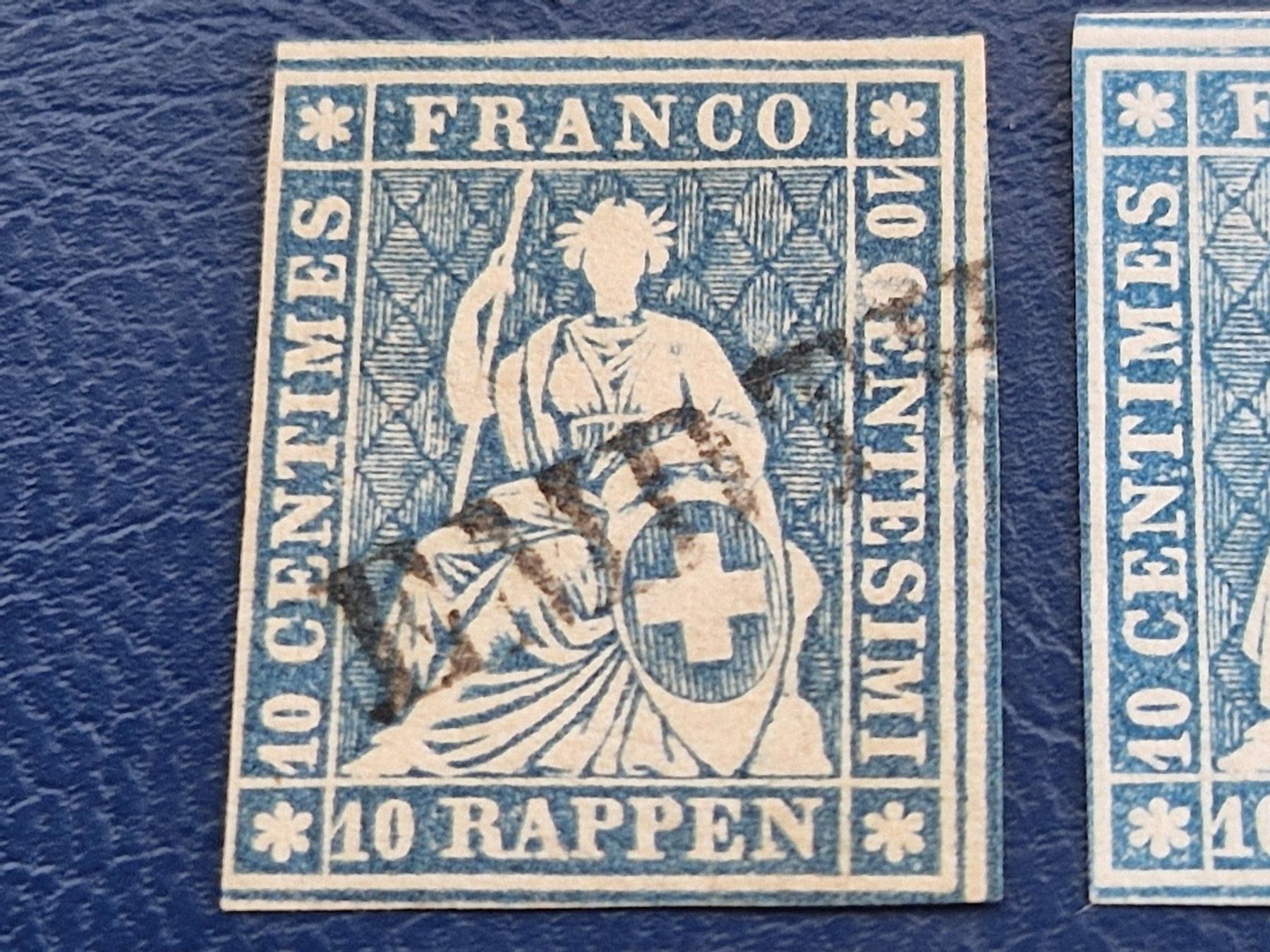 Tutti i francobolli: Strubel mit Stabsstempel, ab 1.- – Usato da Burgdorf venduto da Glossy01 1