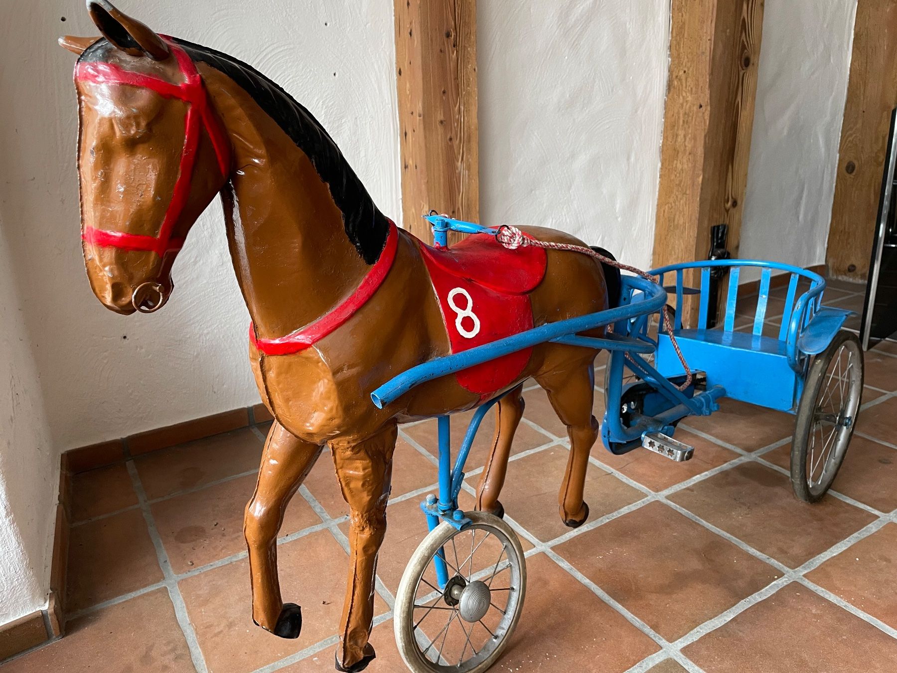 Spielzeuge: antikes spielzeug Blech-Pferd mit Wagen – Gebraucht aus Läufelfingen von Schueracher4448 2