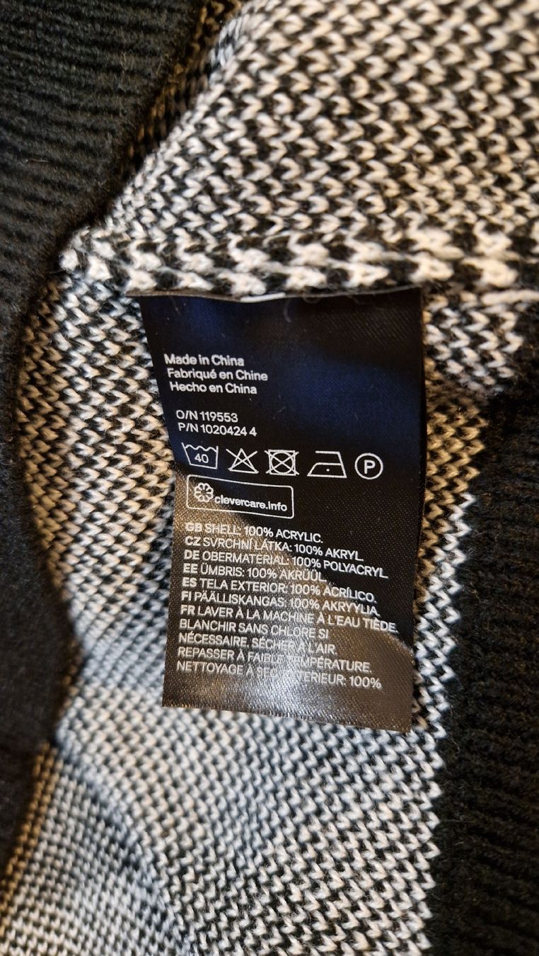 H&M Maglioni & Felpe: Weiss-schwarz karierter Pullunder, Gr. XKL – Nuovo (secondo la descrizione) da Oberengstringen venduto da Sheera7 5