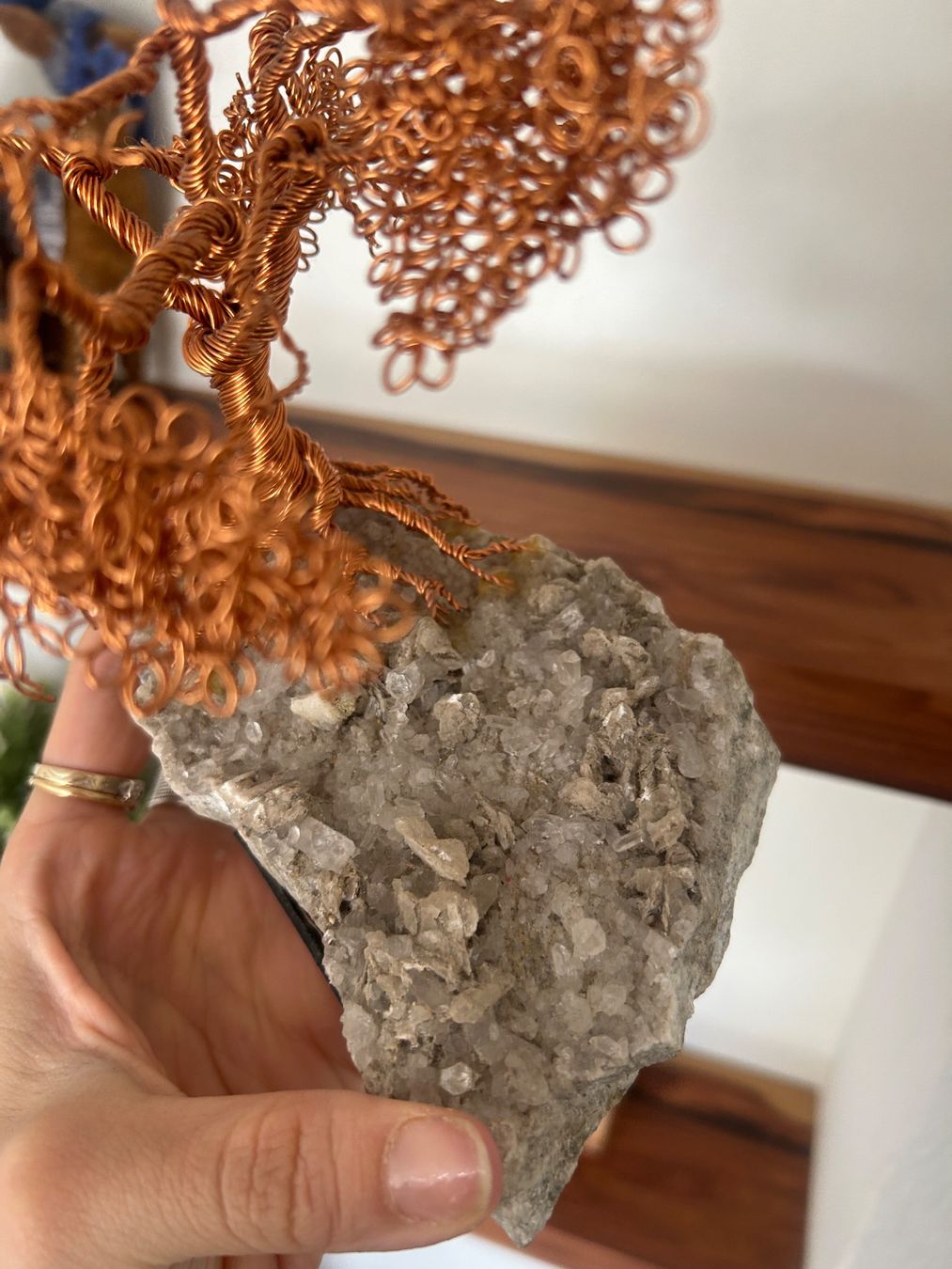 Tutte le decorazioni: Kupferdraht Baum auf Kristallstein – Usato da Illnau venduto da Monkky 4