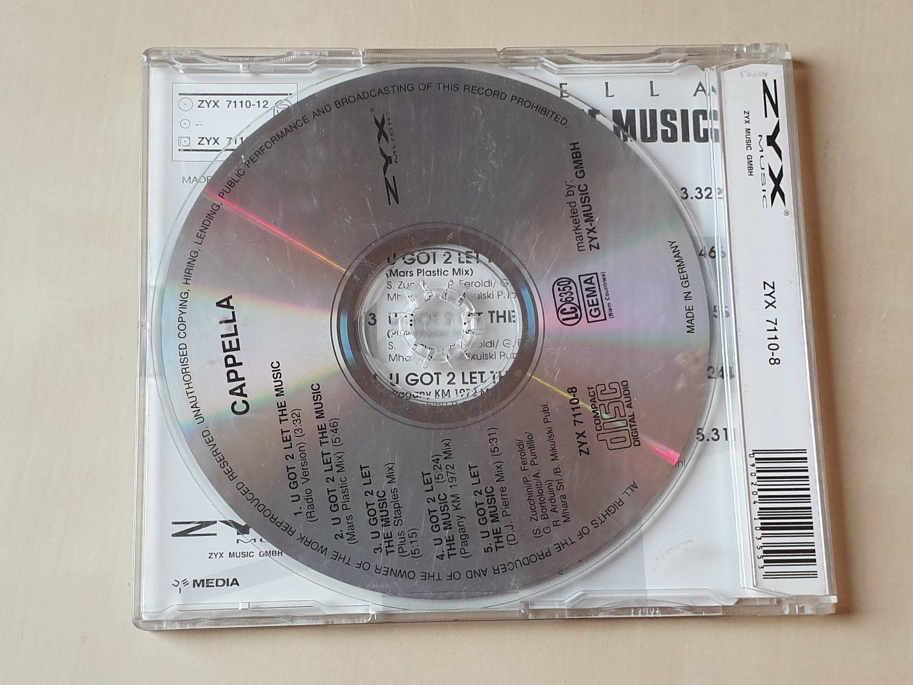 CDs: Capella U got 2 let the Music – Gebraucht aus Stansstad von collectorsshop 1