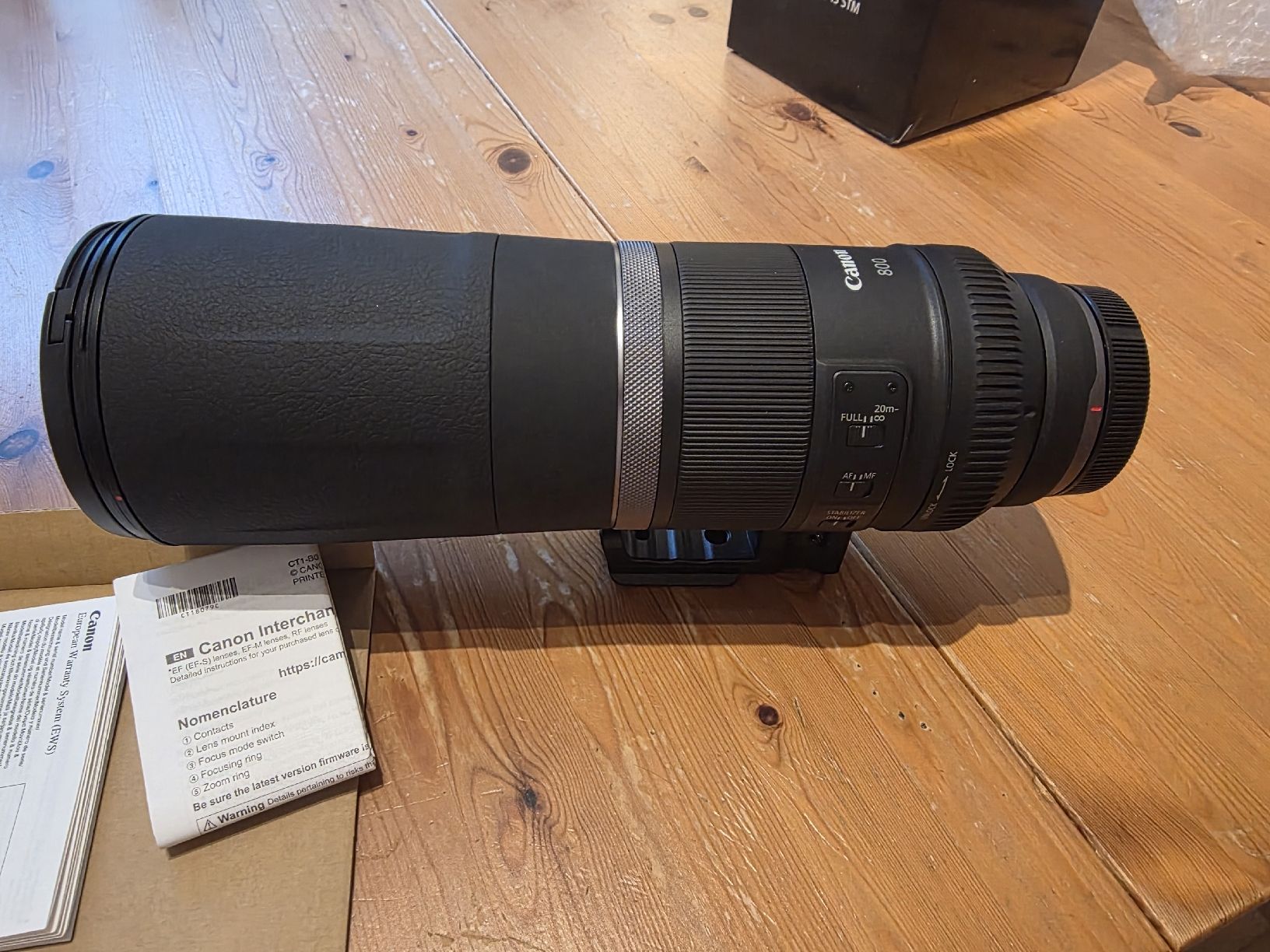 Objectif Canon RF 800MM F11 IS STM excellent état (Gebraucht) in ...
