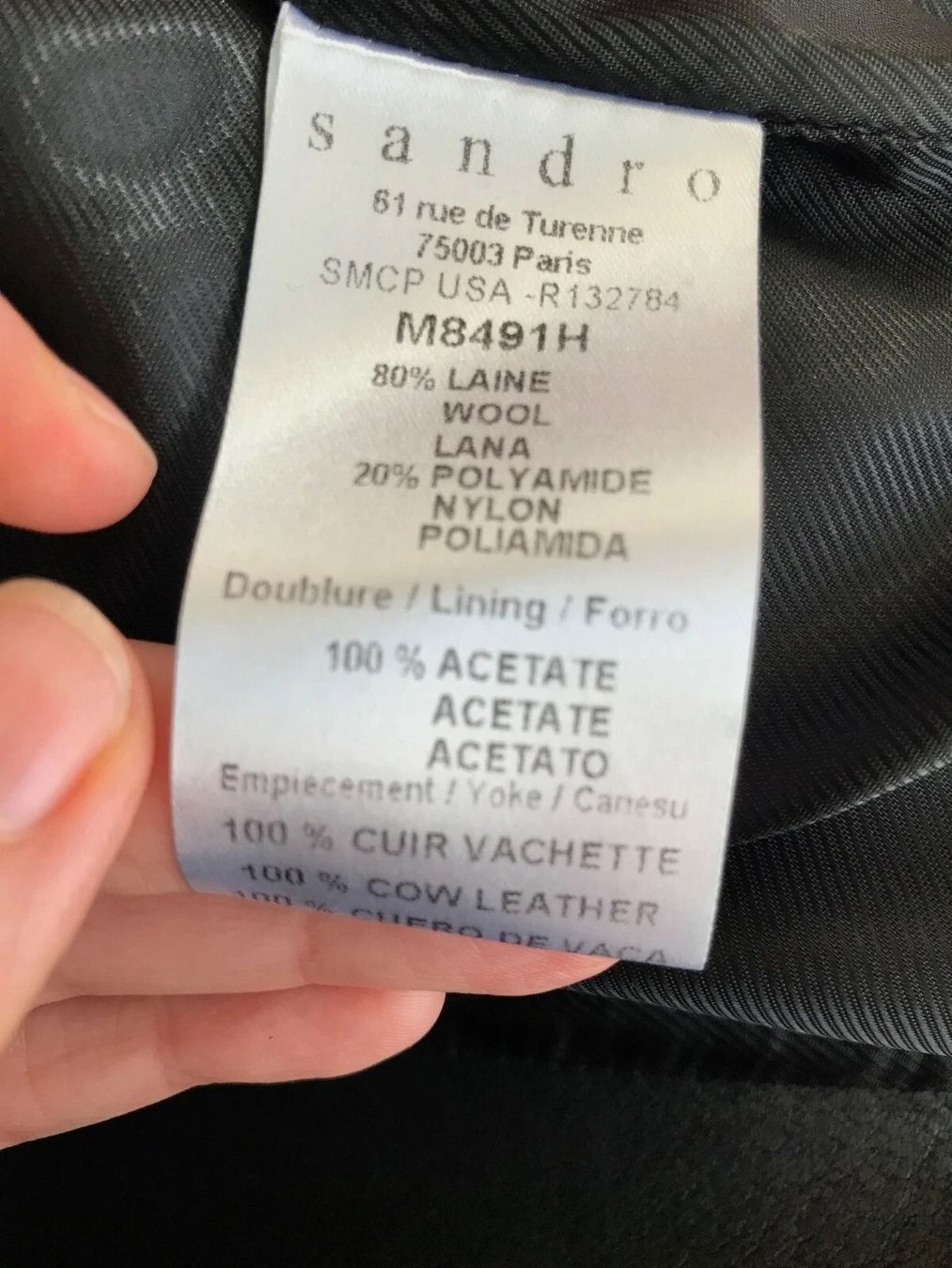 Sandro Jacken: SANDRO Paris / Wool and Leather jacket / Size FR40-US8 – Gebraucht aus Zürich von lils01 6