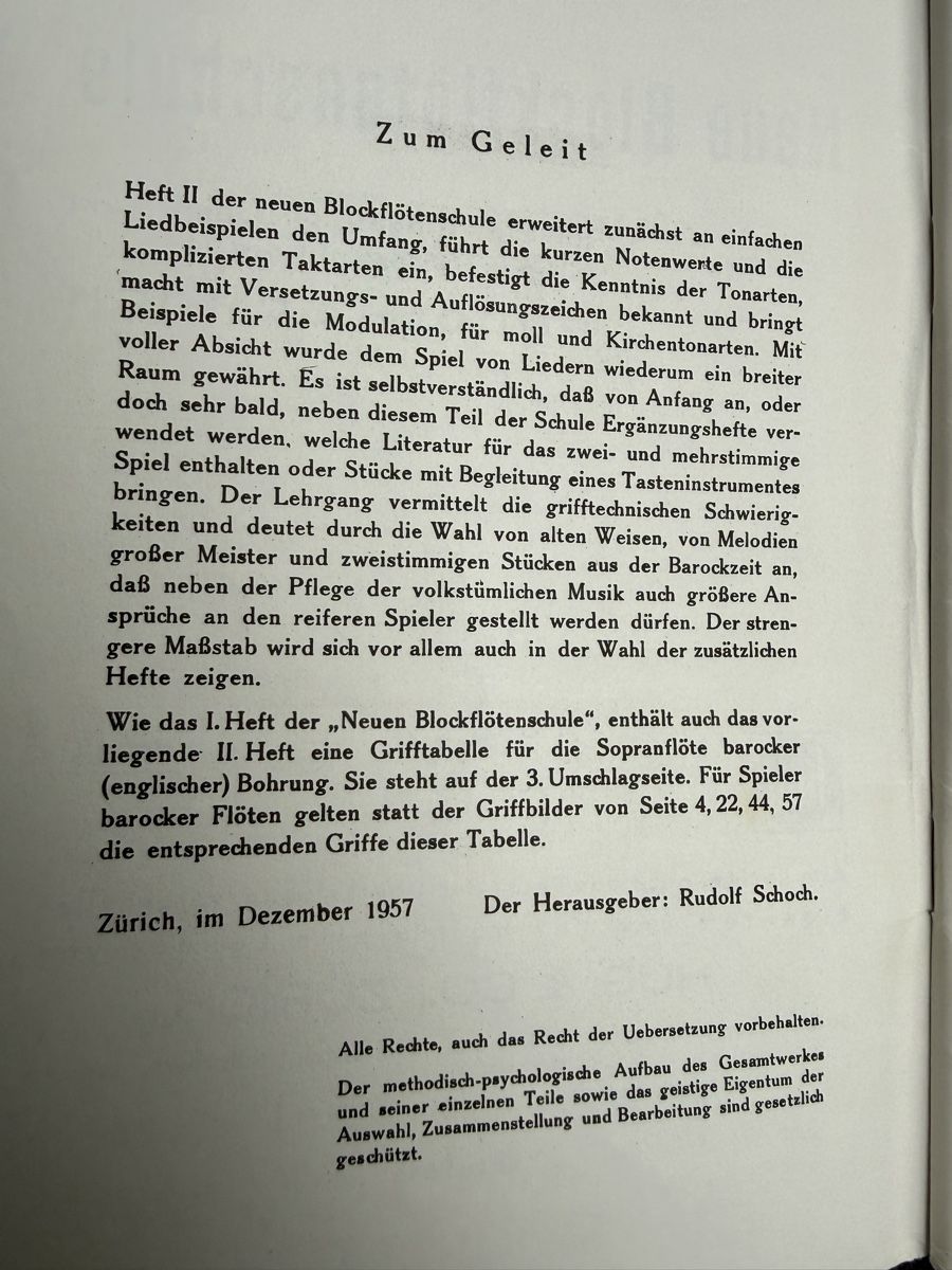 Libri: Neue Blockflötenschule Heft 2 1957 – Usato da Elgg venduto da dan_f8gv 1