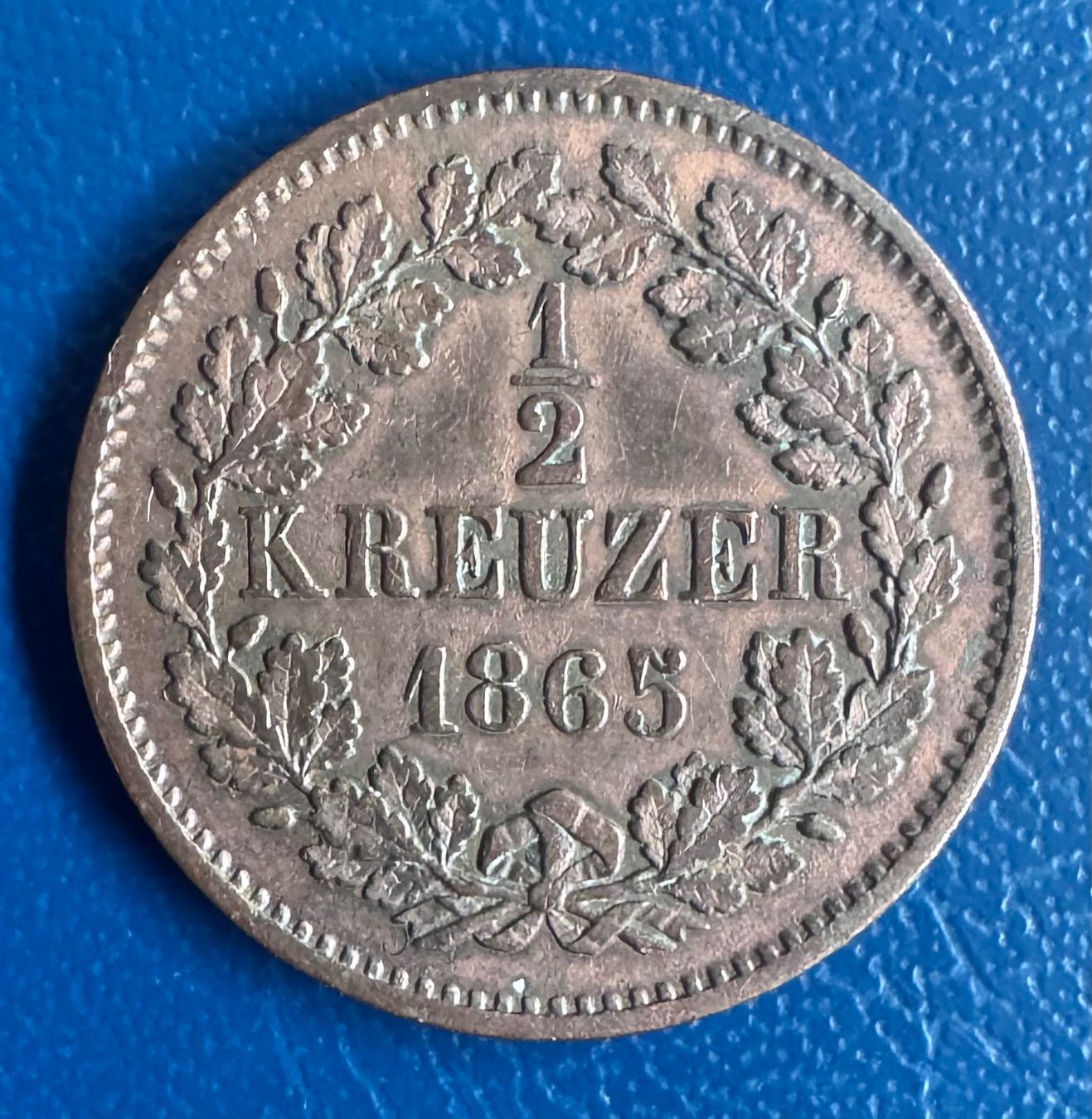 Toutes les monnaies: 1/2 Kreuzer Baden 1865 Scheidemünze – D'occasion à Ebikon par Dmasterx