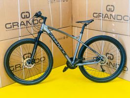 29er Mountainbike 27-Gang Shimano Parts GRAU-MATT NEU