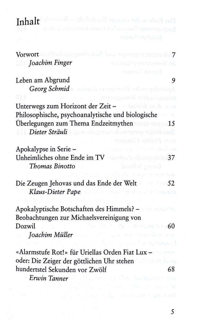 Bücher: Vom Ende der Zeiten – Neu (gemäss Beschreibung) aus Sarnen von Livres 4