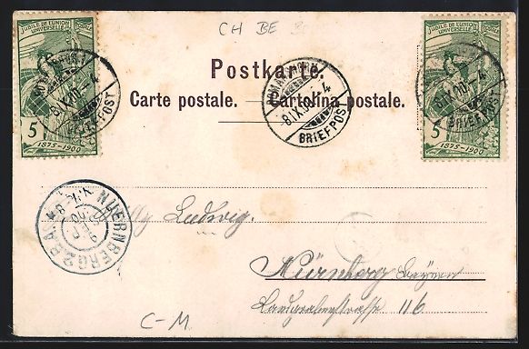 Cartes postales: Litho Bern, Bundespalast, Schweizerische – D'occasion à Berlin par bartko-reher 1