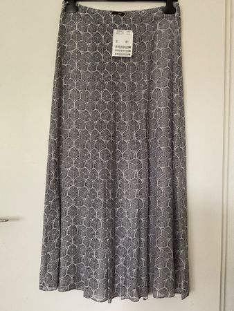 WINDSOR Rock 31% Seide Gr 36 grau NEU NP 500 Maxirock