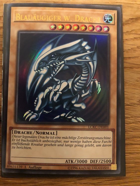 Blauäugiger Weisser Drache Ultrarare LCKC Kaufen auf Ricardo