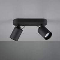 Deckenspot, Schwarz, 24 cm x 15 cm