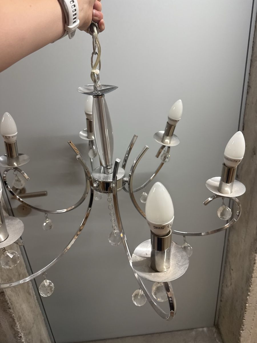 Lampadari & plafoniere: Chandelier Ceiling Lamp - Crystal Silver – Usato da Zürich venduto da wil_2sm9 1
