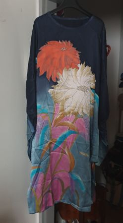 Seidenkleid Gr. 44/46