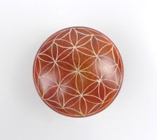 Handschmeichler Blume des Lebens orange