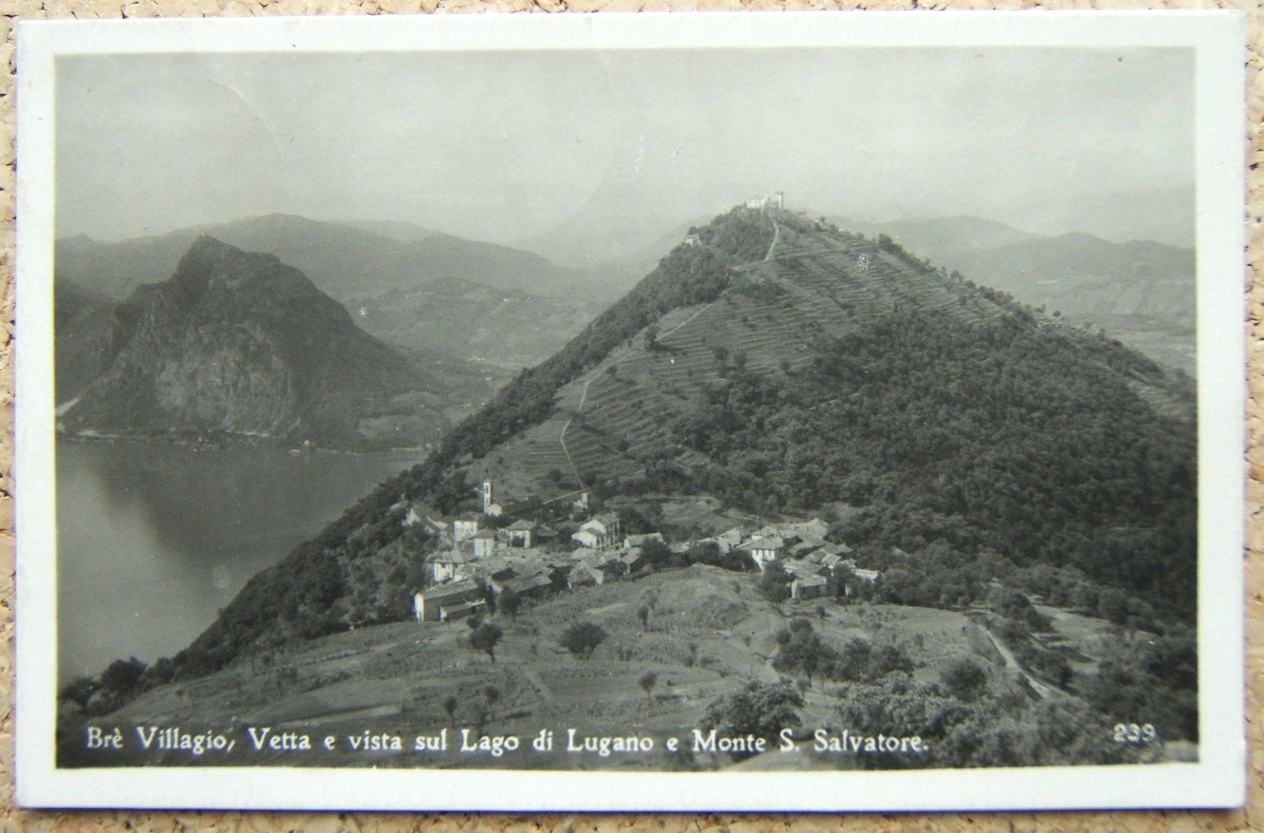Ansichtskarten: FOTO-AK BRÈ VILLAGIO 1926 – Gebraucht aus Brunnen von Nonne04