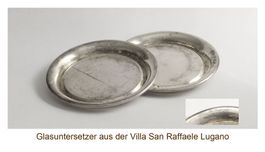 2 x Glasntersetzer Villa San Raffaele Lugano vor 1927