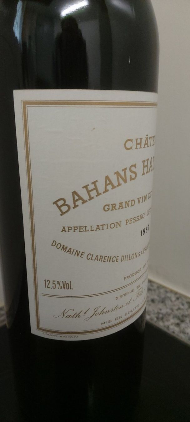 Haut-Brion Vino: Château Bahans Haut-Brion  1987 – Nuovo (secondo la descrizione) da Grenchen venduto da poggione 2