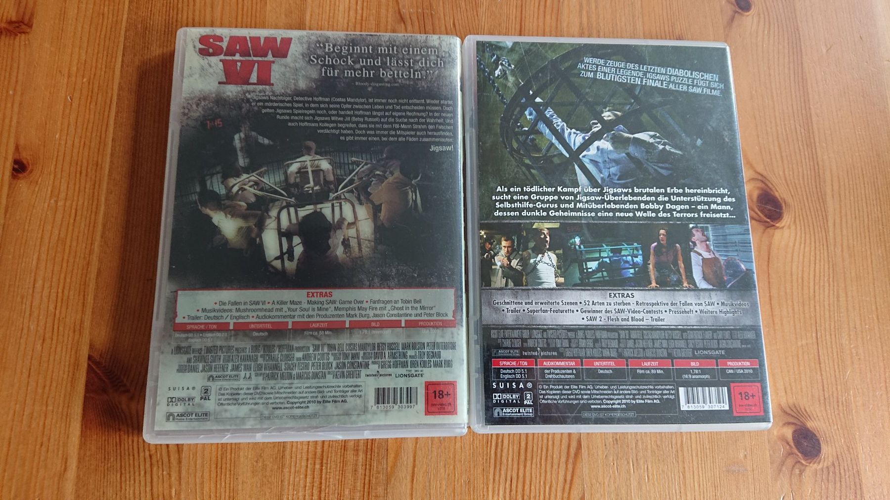 Alle DVDs: SAW 1 bis 7 auf DVD – Gebraucht aus Wilderswil von Exebub 6
