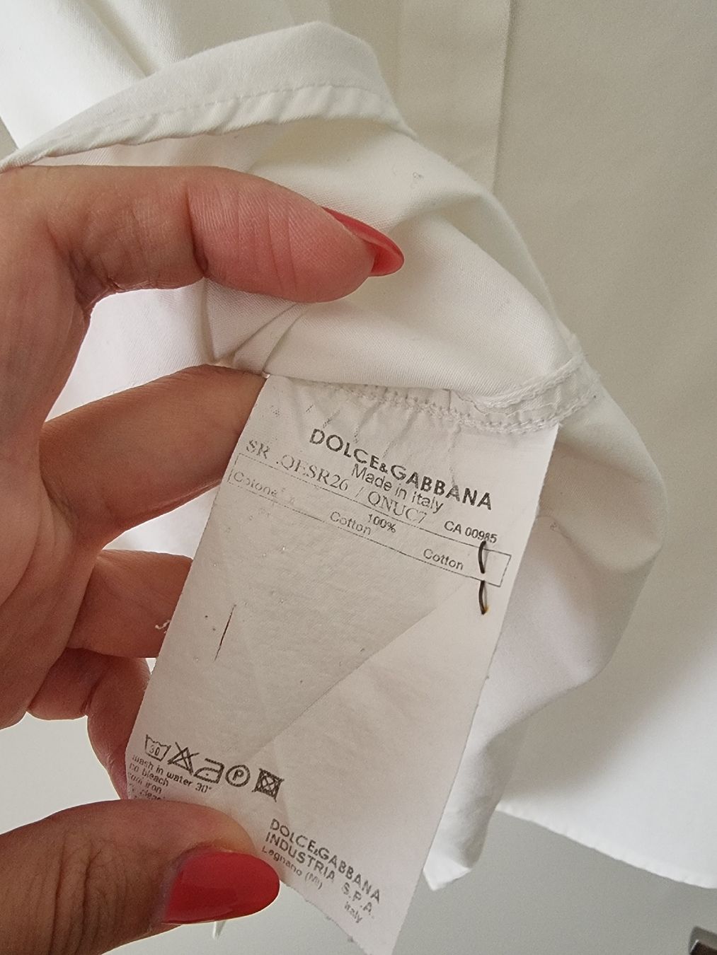 Dolce & Gabbana Camicie: D&G White Business Shirt - Men 38 – Usato da Zürich venduto da cweber 5