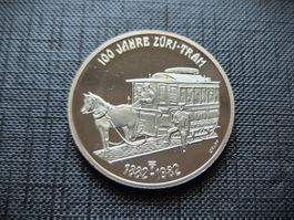 100 Jahre Züri-Tram 1882-1982 (Silber 999)