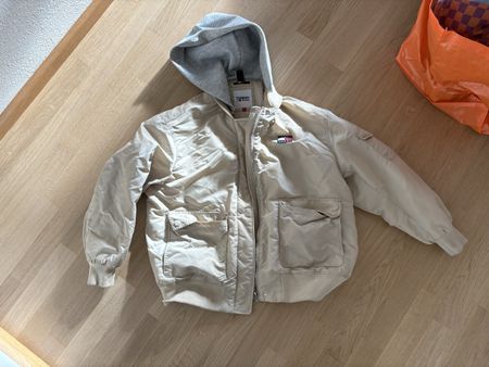 Tommy Jeans Bomber Jacket with Hood - Size L