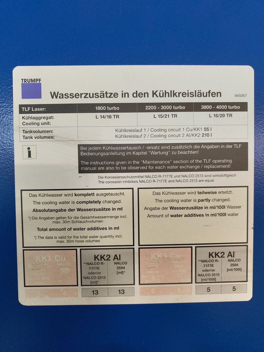 Metall- & Schlosserei Sonstiges: Trumpf TC-600L Kühlaggregat – Gebraucht aus Hildisrieden von eLuterbachAG 2