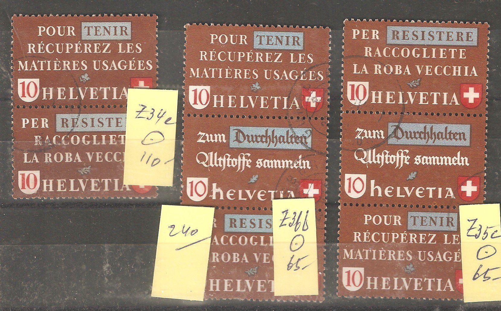 Tutti i francobolli: 3 Z gut gest. – Usato da Lausanne venduto da Whorvath