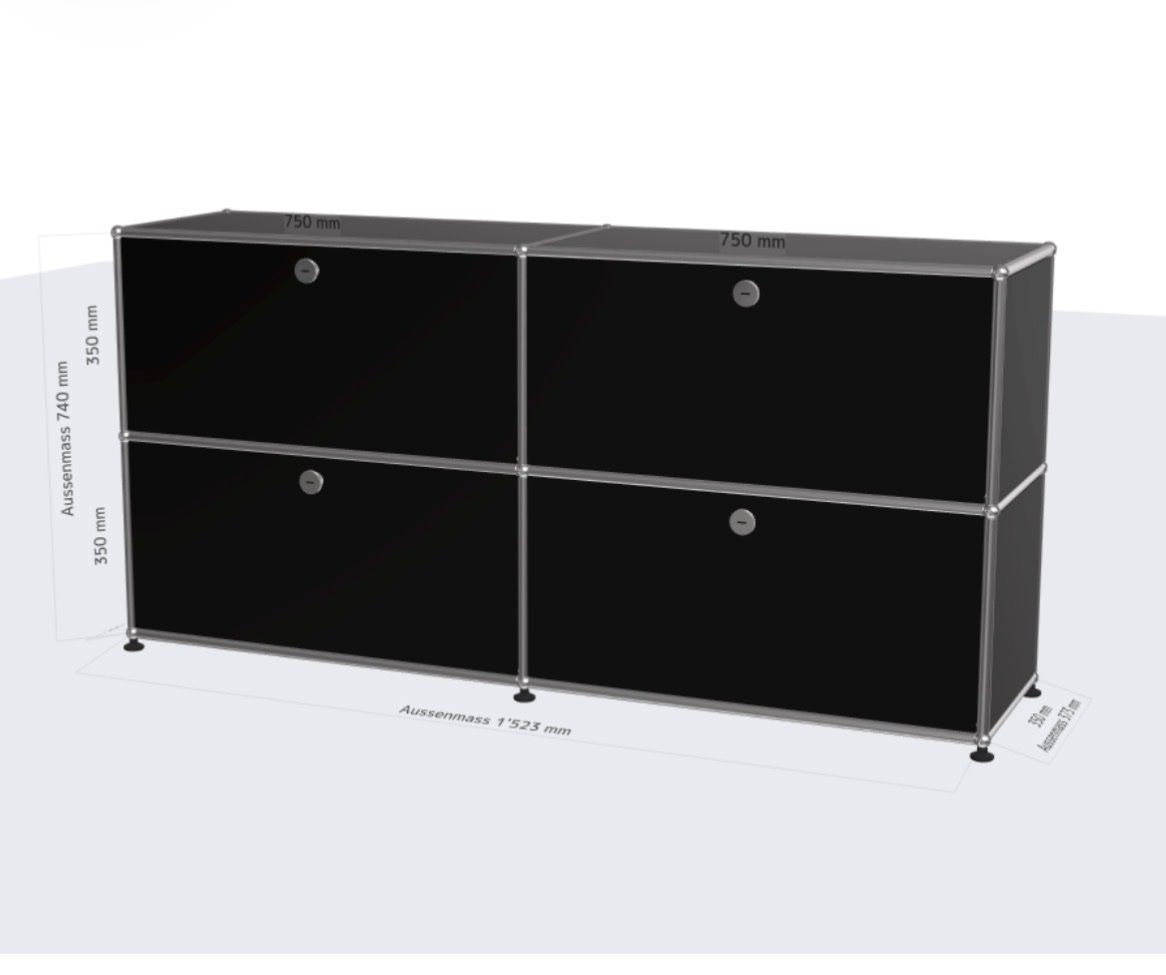 USM Regale: USM Haller Schwarz – Gebraucht aus Pfaffhausen von only.lux 1