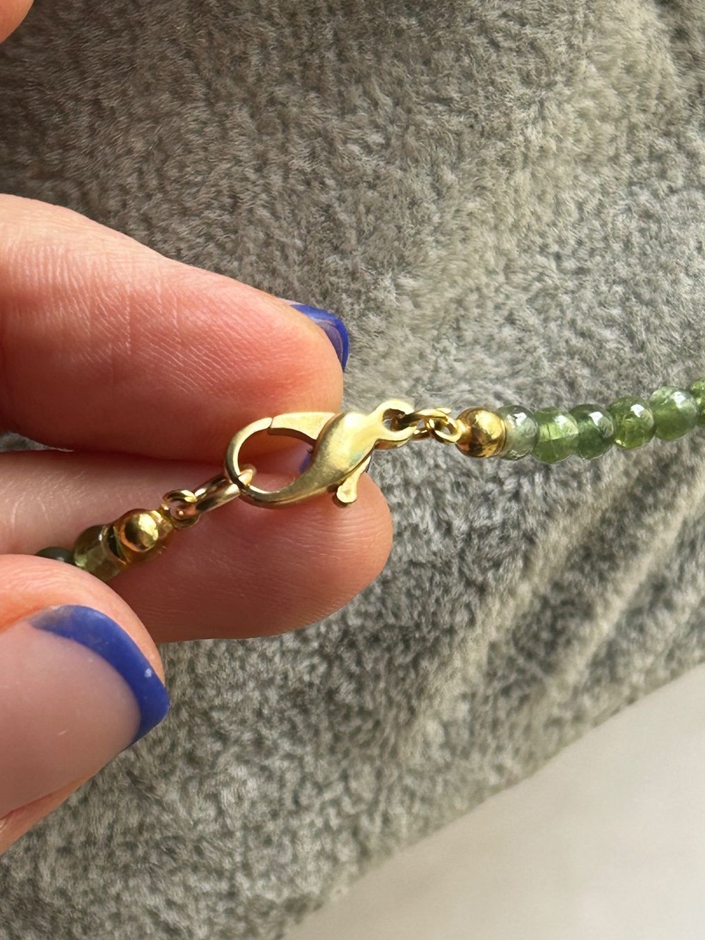 Catenine: Grüne Kette leuchtend hell 48cm – Usato da Laufen venduto da Bellebellezza 3